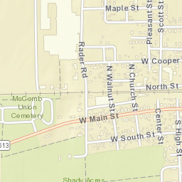 McComb Ohio Street Map