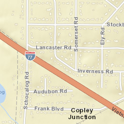 Copley Junction Ohio Street Map