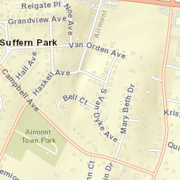 Suffern Park New York Street Map
