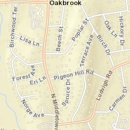 Oakbrook New York Street Map