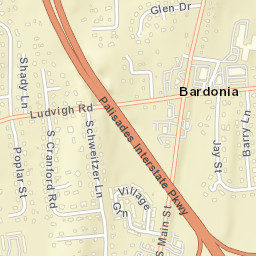 Bardonia New York Street Map