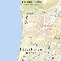 Sleepy Hollow Manor New York Street Map