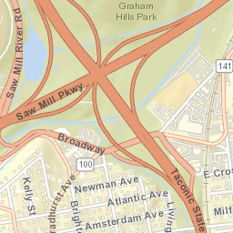 Hawthorne New York Street Map