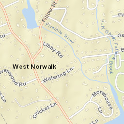 West Norwalk Connecticut Street Map
