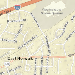 East Norwalk Connecticut Street Map