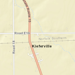 Kieferville Ohio Street Map