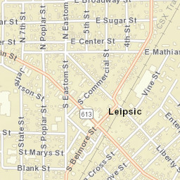 Leipsic Ohio Street Map