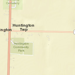 Huntington Ohio Street Map