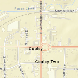 Copley Ohio Street Map