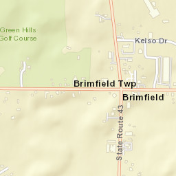 Brimfield Ohio Street Map