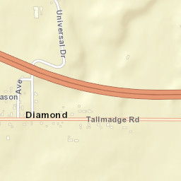 Diamond Ohio Street Map