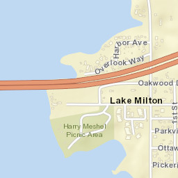 Lake Milton Ohio Street Map