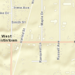 West Austintown Ohio Street Map