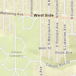 West Side Ohio Street Map