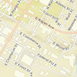 Youngstown Ohio Street Map
