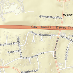 West Nyack New York Street Map