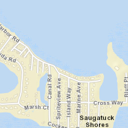 Saugatuck Shores Connecticut Street Map