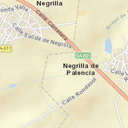 Palencia de Negrilla Street Map