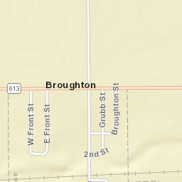 Broughton Ohio Street Map
