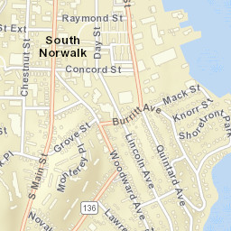 South Norwalk Connecticut Street Map