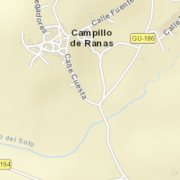 Campillo de Ranas Street Map