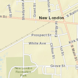 New London Ohio Street Map