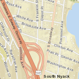 South Nyack New York Street Map
