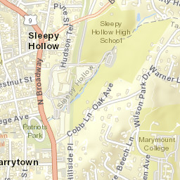 Sleepy Hollow New York Street Map