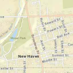 498 Broadway Street, New Haven, IN Street Map