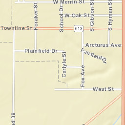Payne Ohio Street Map