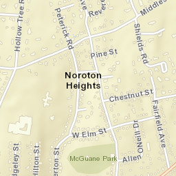 Noroton Heights Connecticut Street Map