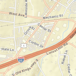 Darien Connecticut Street Map