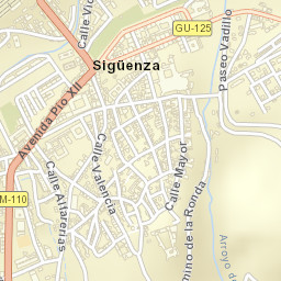 Sigüenza Street Map