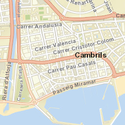 Cambrils Street Map