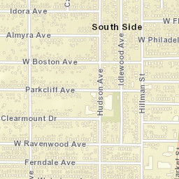 South Side Ohio Street Map