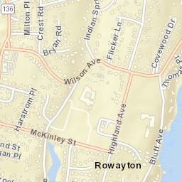 Rowayton Connecticut Street Map