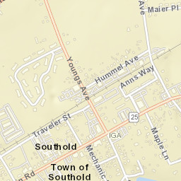 Southold New York Street Map