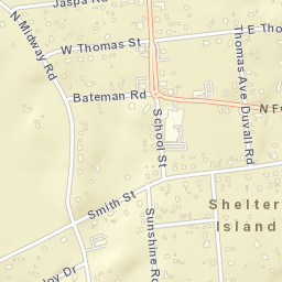 Shelter Island New York Street Map