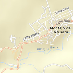 Montejo de la Sierra Street Map