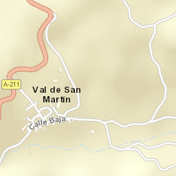 Val de San Martín Street Map