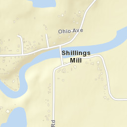 Shillings Mill Ohio Street Map