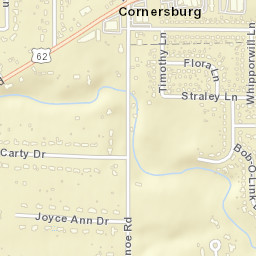 Cornersburg Ohio Street Map