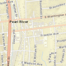 Pearl River New York Street Map