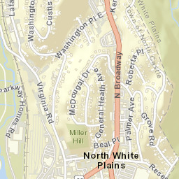 North White Plains New York Street Map