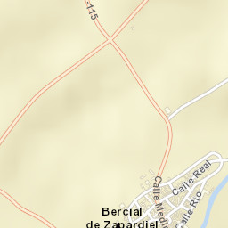 Bercial de Zapardiel Street Map