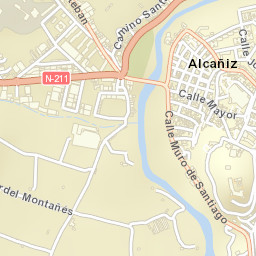 Alcañiz Street Map