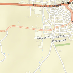 Gandesa Street Map
