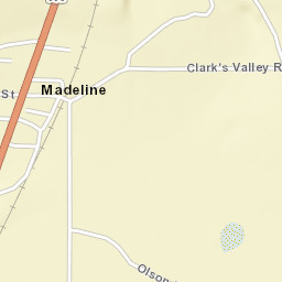 Madeline California Street Map