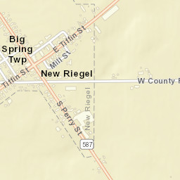 New Riegel Ohio Street Map