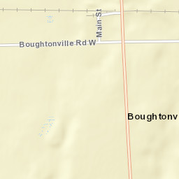 Boughtonville Ohio Street Map